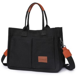 VODIU Canvas Tote Bags for Women Satchel Handbags Crossbody Tote Bag with Pockets Canvas Shoulder Travel Tote Bags