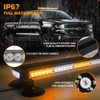 XRIDONSEN 37" 104 LED Roof Top Strobe Light Bar Amber