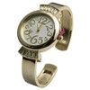 Blekon Collections Women's 30mm Case Crazy Numbers Metal Cuff Rhinestones