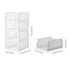 Pull-out Plastic Storage Basket,Stackable Closet Organizers Drawer Anti-Tipping, Reinforced Stable