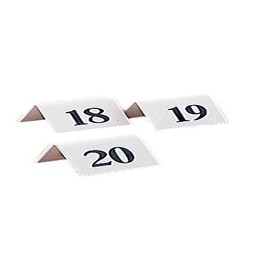 Stalwart L982 Table Number Set Numbers 11 - 20, Plastic (Pack of 10)