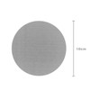 4 PCS Silver Round Cup Coasters, 10cm Stainless Steel Coasters,