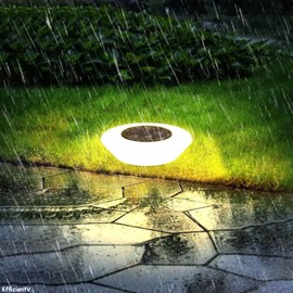 Generic Modern Solar Lights Outdoor Waterproof IP65, In-Ground Lights, Courtyard Garden Arrangement Ground Light for Outside Landscape White, OIGBV36