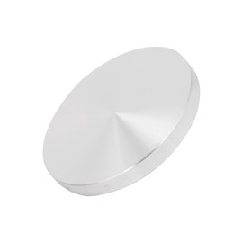 METALLIXITY Solid Aluminum Disc (M10x100mmx10mm) 1Pcs, Glass Table Top Adapter Aluminum Circle Disc - for Tea Bar, and Other Glass Furniture Accessories