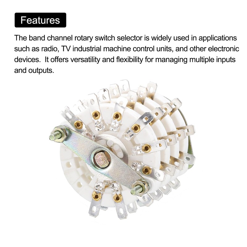 QUARKZMAN 4P8T Rotary Encoding Switch 4 Pin 8 Position Band