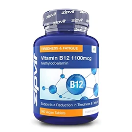 Vitamin B12 Tablets High Strength 1100mcg Methylcobalamin, 360 Vitamin B12 Vegan Tablets (12 Months Supply). Vegetarian Society Approved B12 Supplement.