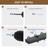ZEDODIER 2 Pack Wodden Tie Hanger Wall Mounted, Space Saving