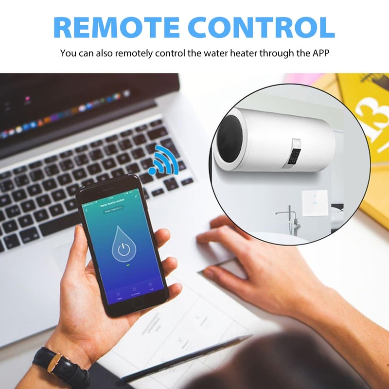 Smart Immersion Heater Timer Switch, 40A 8000W WiFi Water Heater