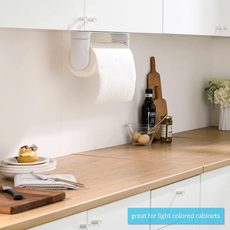 simpletome ONE Hand Tear Paper Towel Holder Under Cabinet Adhesive