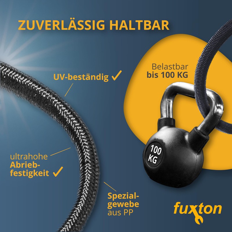 fuxton® Rubber Cord (6 mm x 10 m), Expander Rope,