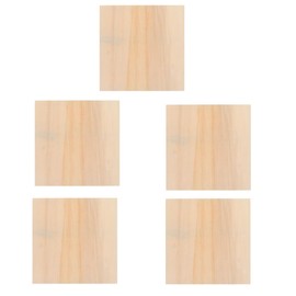 Ciieeo Canvas Art Supplies Canvas Wood Painting Board Wood Canvas Board Framework DIY Blank Wood Frame Unfinished Painting Clay Art Craft Wood Canvas Room Decoration 5pcs 20cm*20cm*1cm