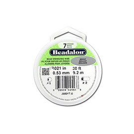 Beadalon Bead Wire 7Strand .021" Bright 30'