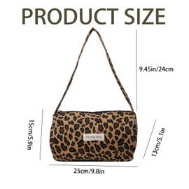 BAUIOREAD Leopard Print Bag Jacquard Bag Leopard Print Handbag Leopard Print Clutch Bag Leopard Print Women's Bag Leopard Print Purse Armpit Bag (Leopard Print), Yellow Leopard Print