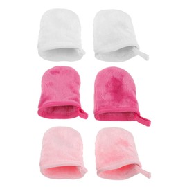FOMIYES 12pcs Face Cleanser Gloves Makeup Remover Mitts Microfiber Exfoliating Glove Easy to Clean Face Washing Tool