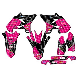 2008-2014 fits UFO Restyle YZ 125 Race Series Pink Senge Graphics Base Kit Compatible with Yamaha