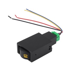 Micro Traders 4 Poles Car Fog Lights Push Button Switch 12V Compatible with Subaru with LED Indicator (Yellow Light)