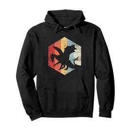 Retro Dragon Pullover Hoodie