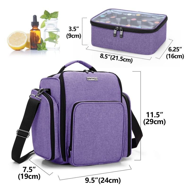 BAFASO Essential Oil Storage with 2 Sheet Labels, Essential Oil