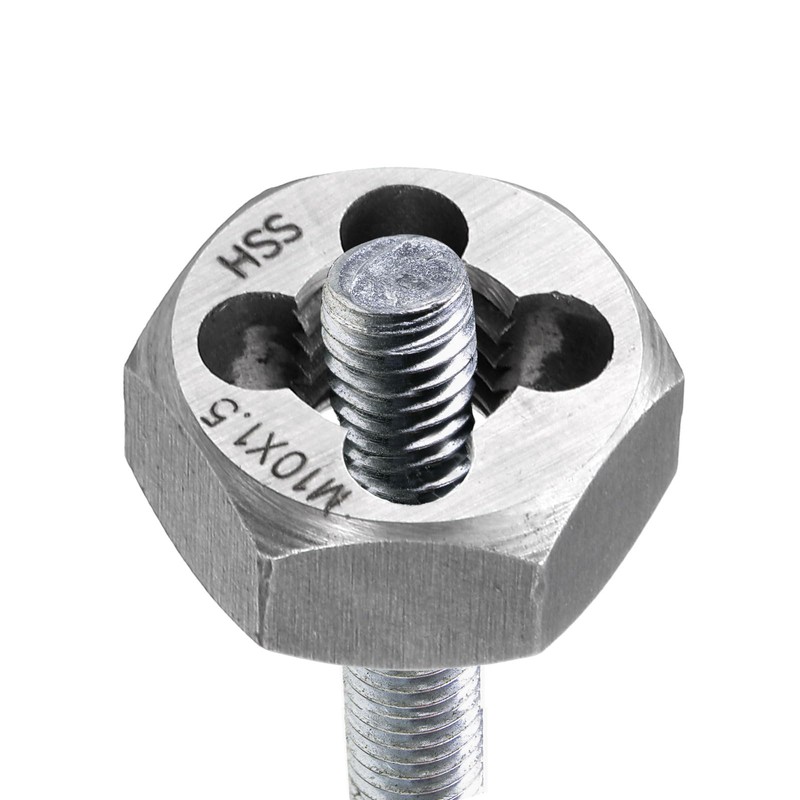 sourcing map Hex Threading Die M12 x 1.75 Metric Thread