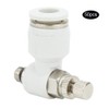 50Pcs Air Flow Control Valve Pneumatic White Adjustment Durable Quick