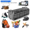 VEHITO Universal Gray Waterproof Car Trunk Storage Organizer &3compartments
