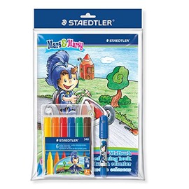 Staedtler Noris Club 340 SET1BP Jumbo Felt Tip Pen Mars and Marsy Drawing Set for Boys