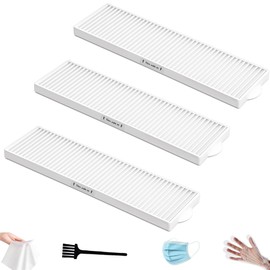 Style 8 and 14 Vacuum Pleated Post Motor Filter for Lift-Off series - Compatible with Bissell Style 8, 14, 3091 HEPA Filter，# compare to part 3091, 2036608，3 pack with a brush 814-3