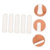 LALAFINA 5pcs White Essential Oil Aromatherapy Tubes Refillable for Freshness