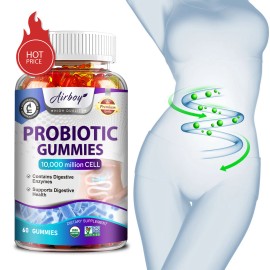 airboy Probiotics Gummy - Immune System, Cleanse & Detox, Digestive and Gut Health
