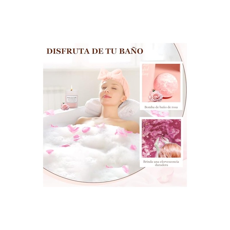 Regalos de Cumpleaños para Mujer, Canasta de Spa Relajante para