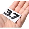 PartsTo Metal Blackout 3.7 Fender Side Boot Emblem Badge Decal