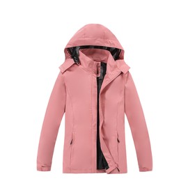 CorBuyit Women's Lightweight Rain Jacket with Hood, Waterproof Travel Jacket