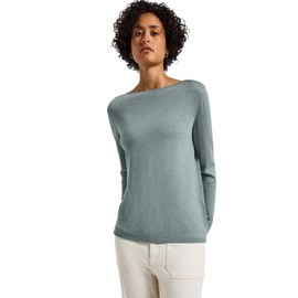 Street One Women's Basic Pullover, Nile Blue Mel., 36