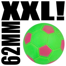 4 x jumping balls, giant football bouncy balls, 6.2 cm, bounce ball, for throwing, football children's birthday party, party bag, moon ball, lava ball, rubber ball, bouncing ball, Bam ball, flash ball