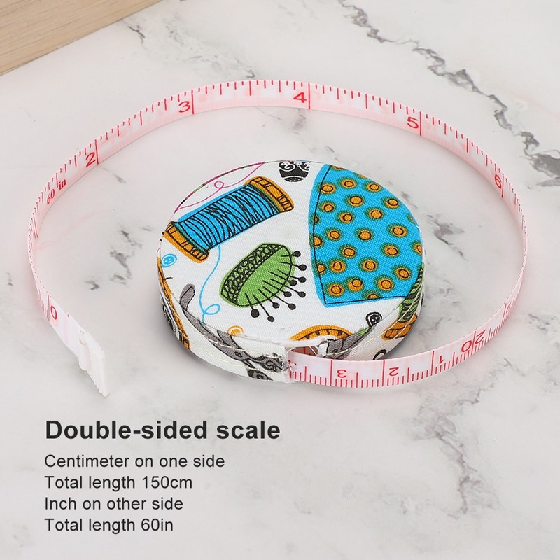 10pcs Tape Measure Portable Retractable Ruler Cloth Body Tape Measure