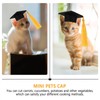 DOITOOL 4 Pieces Pet Graduation Cap Rabbit Graduation Cap Mini