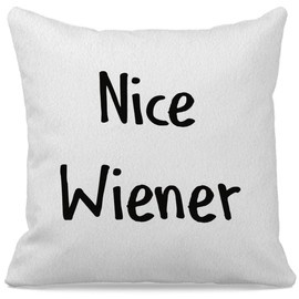Nice Wiener Dachshund Pillow Covers 18x18, Weiner Dog Gifts, Dachshund Gifts for Dachshund Lovers, Dachshund Gifts for Women Men, Weiner Dog Decor, Dachshund Decor for Home, Dachshund Pillow Cases