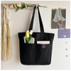 deoway Tote Bag, Canvas Tote Bag, A4, Large Capacity, Shoulder