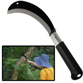 Aluminum Handle Billhook Sickle Machete Knife Carbon Steel Blade Sickle Knife - for Steel Grass,farm, Harvest, Farming,Weedeing Sickle