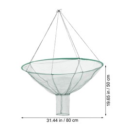 Baluue 1 Pc Red de Pesca Plegable Redes de Pesca Medias de Red señuelos de Pesca Red de Cebo Plegable Trampa de Pesca Plegable agarrando Red de camarones Cesta de Pescado Neto carnada