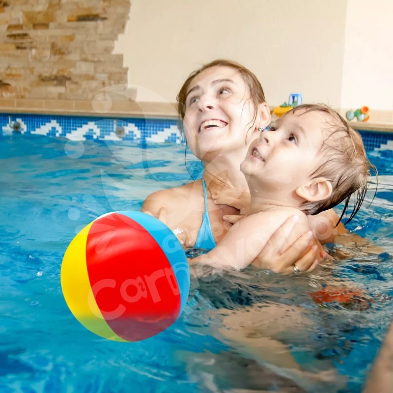 Grupo Carnavallia 3 Pelotas Playera Inflable Colores Alberca Pool Party