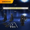 GOOACC LED Light Bar 32 Inch 180W Spot Flood Combo