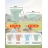 happykau Folding Cup, With Lid, 6.1 fl oz (180 ml),