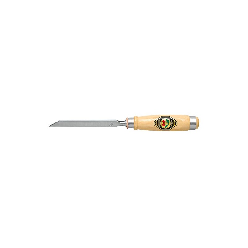 Kirschen 1301012 Mortise Chisel with Horn Beam Handle, Beige/Silver, 12