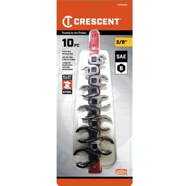 Crescent 10 Piece 3/8" Drive Flare Nut SAE Wrench Set - CCFWS0N
