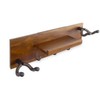 keepdrum GS039a Double Guitar Wall Mount Wooden Wall Mount for