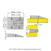 TopHomer 2 Pack Rounded Matte Black Door Hinges 2.36 *
