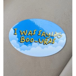 Simpsons Glossy Vinyl Sticker:  Boo-urns