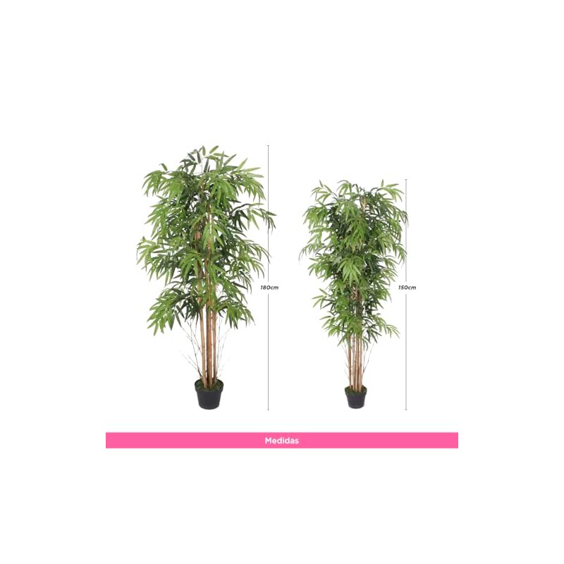 VANLIG Planta Artificial Bamboo de 1.5mts Incluye Maceta para Interiores