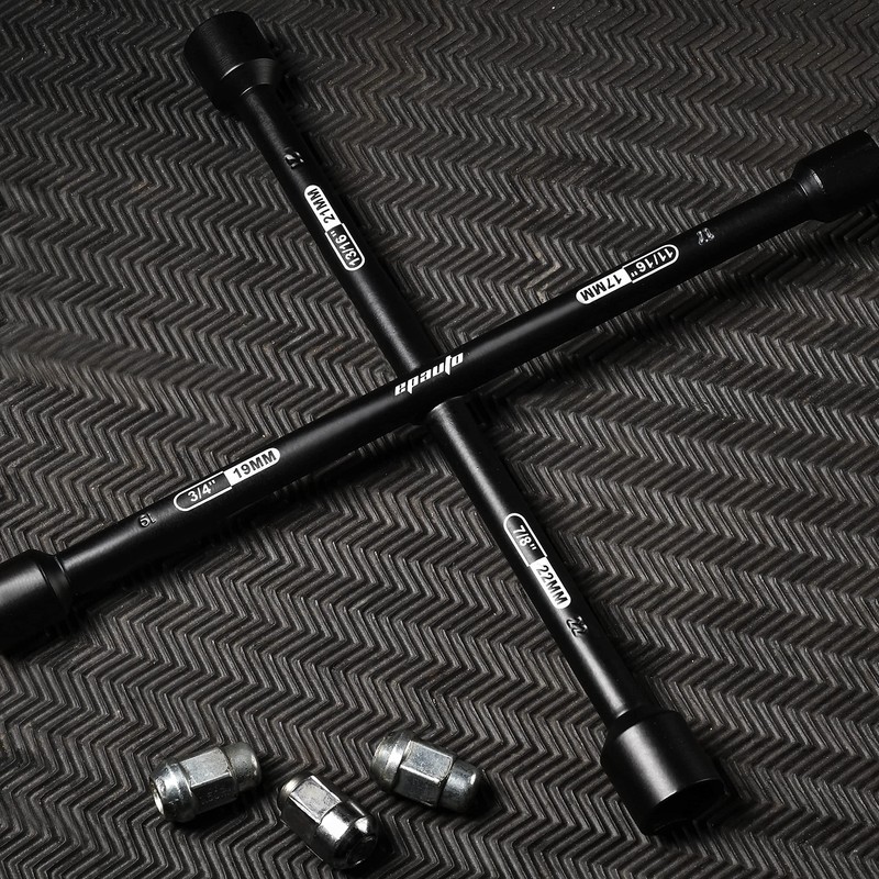 EPAuto 14" Heavy Duty Universal Lug Wrench, 4-Way Cross Wrench,